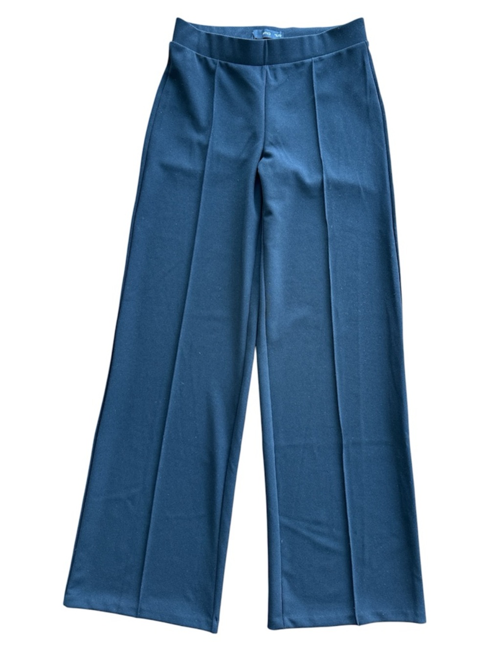 MNG Black Pants Center Detail Elastic Waist Wide Leg Workcore Whimsigoth Classic